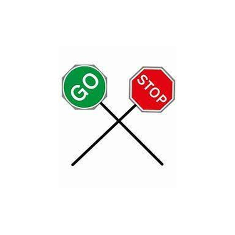 Road Sign – Stop/Go Hand Held Sign